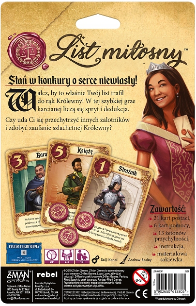 GRA LIST MIŁOSNY (edycja premium) REBEL Typ Podstawa