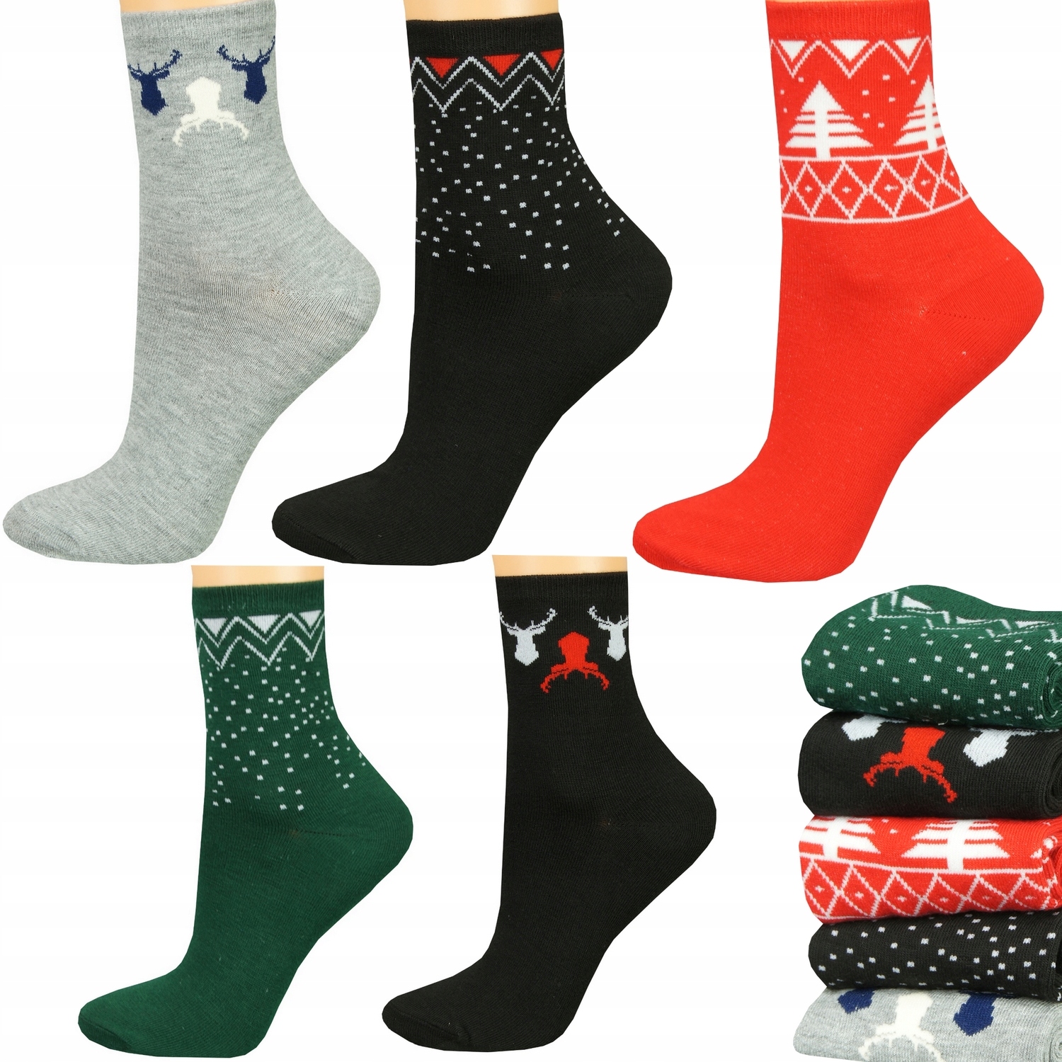 

5x Skarpetki Damskie skarpetki Norweskie 38-42