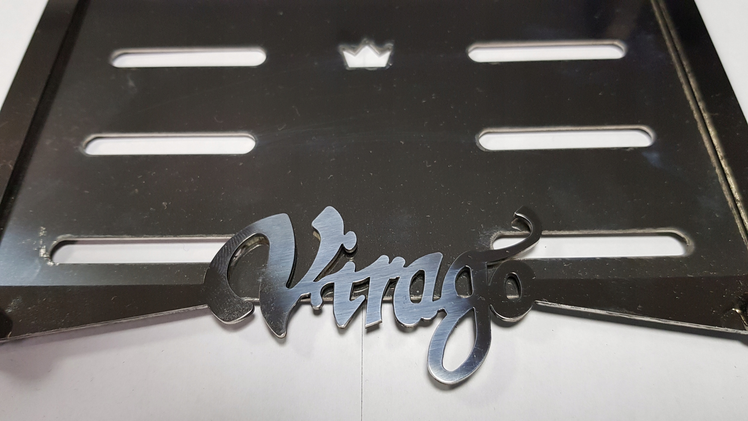 RAMKA TABLICY REJESTRACYJNEJ MOTOCYKLA VIRAGO Producent inny