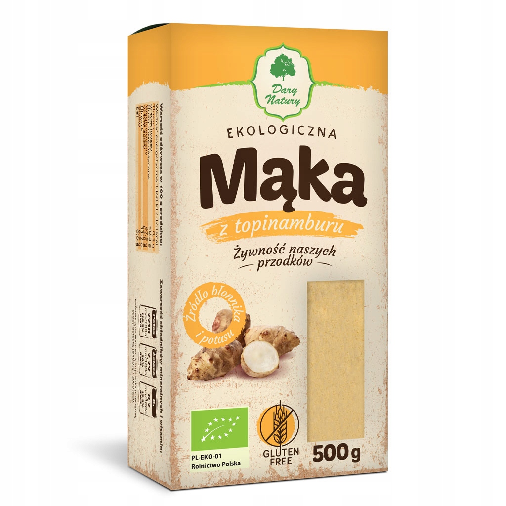 2 x Dary Natury Eko mouka z topinamburu 500 g