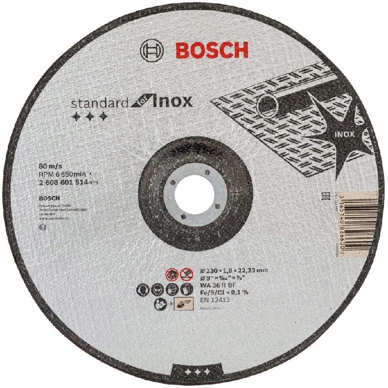 

Bosch Tarcza Korundowa Do Metalu Inox 230x1,9 mm