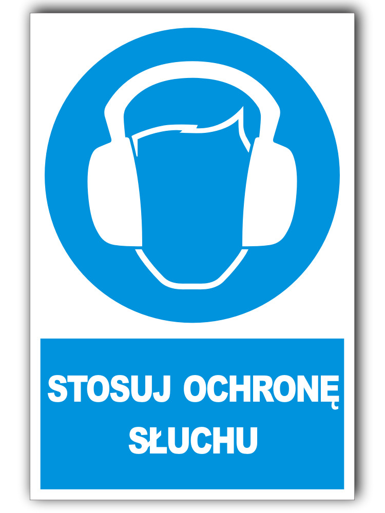 

Tabliczka Bhp Znak Stosuj Ochronę Słuchu 20x 30 cm