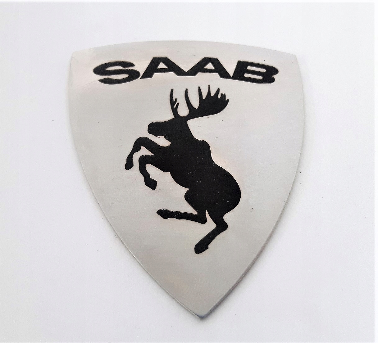 SZALONY ŁOŚ EMBLEMAT SAAB STAL NIERDZ grawer L