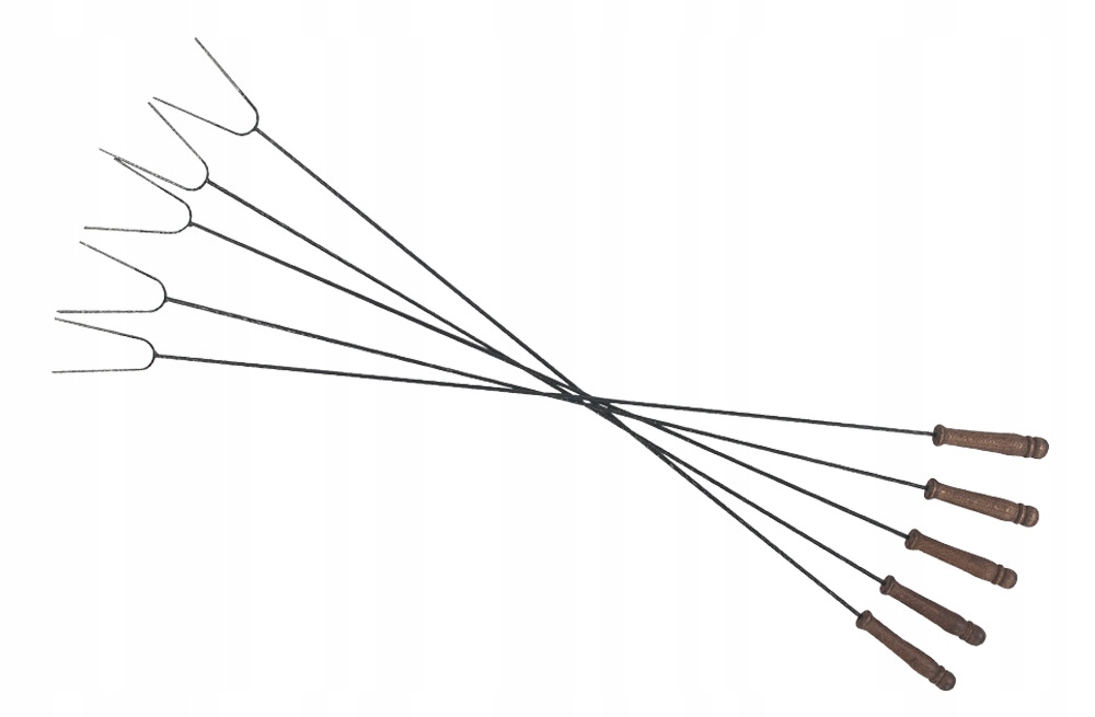 5x Widełki kijki pieczenia kiełbasek ogniska 125cm