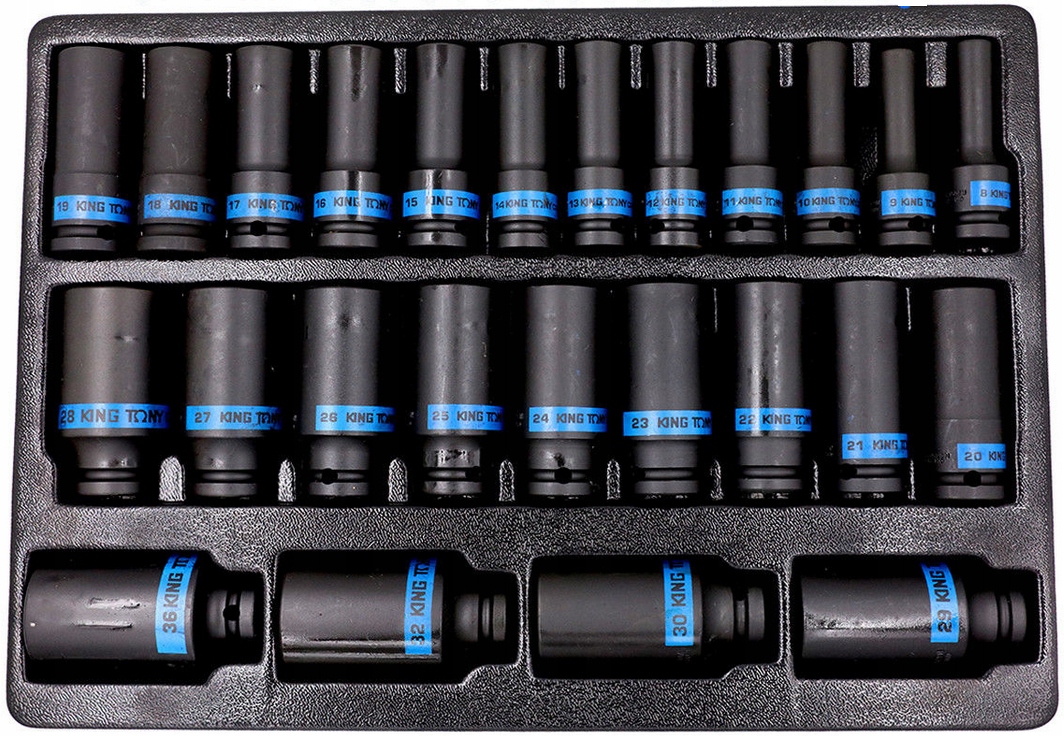 Nasadki udarowe 1 2 8 36 KING TONY 9 4435MP DLUGIE