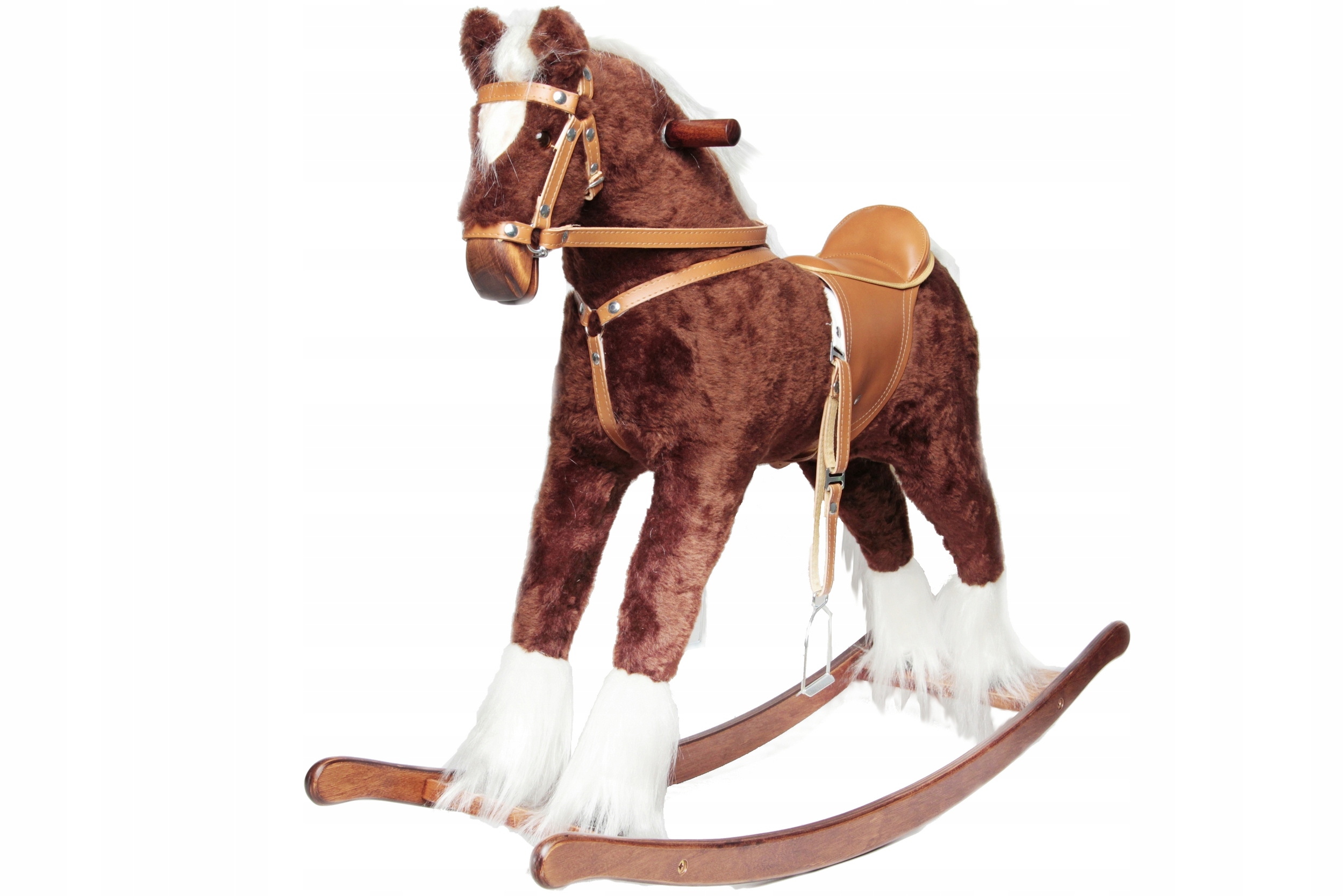 DUŻY KOŃ NA BIEGUNACH Z RŻENIEM BONITO