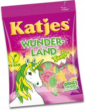 Katjes Wunder Land Sauer фруктовые гельты 200 г