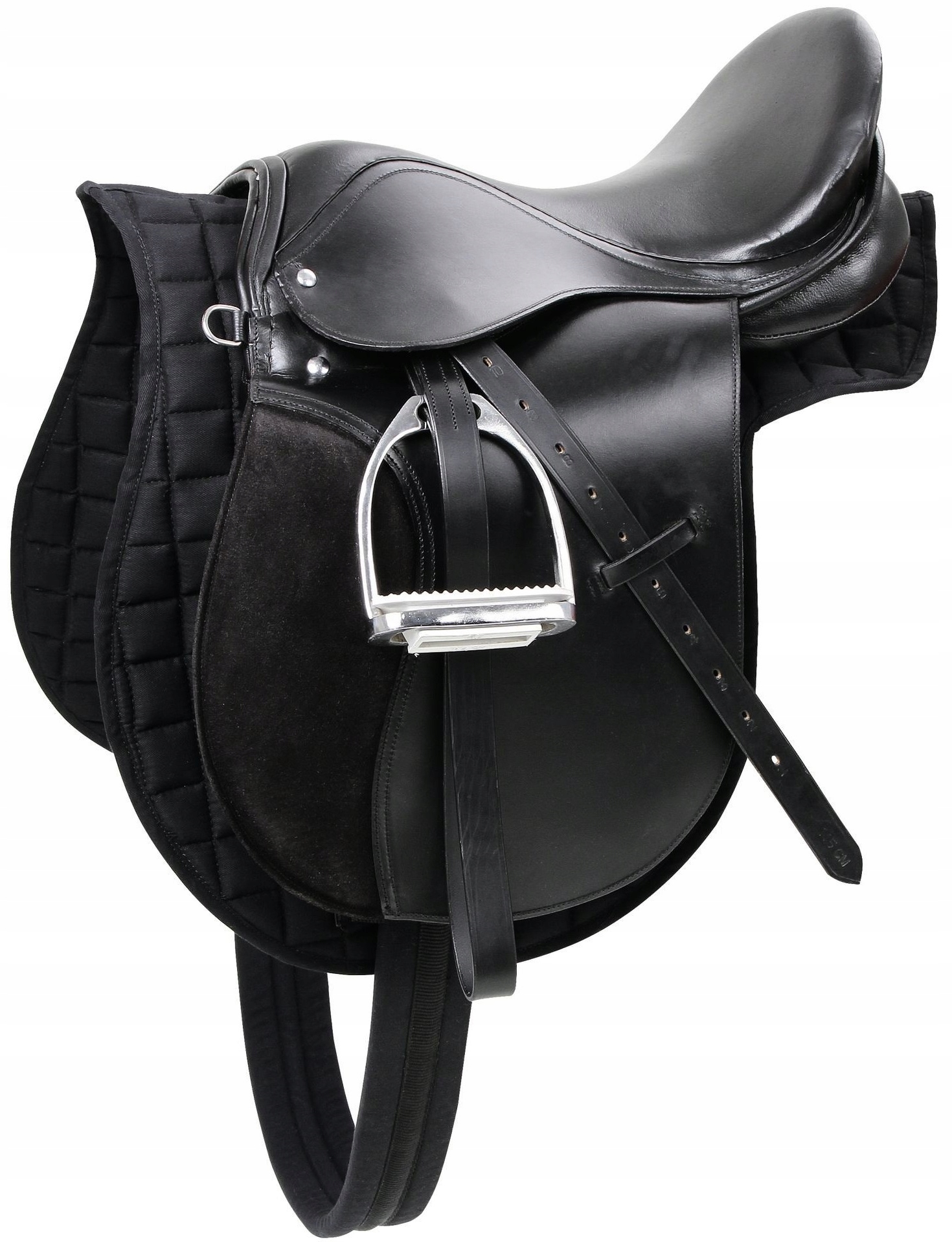 Siodło wszechstronne czarne kompletne Covalliero 17,5