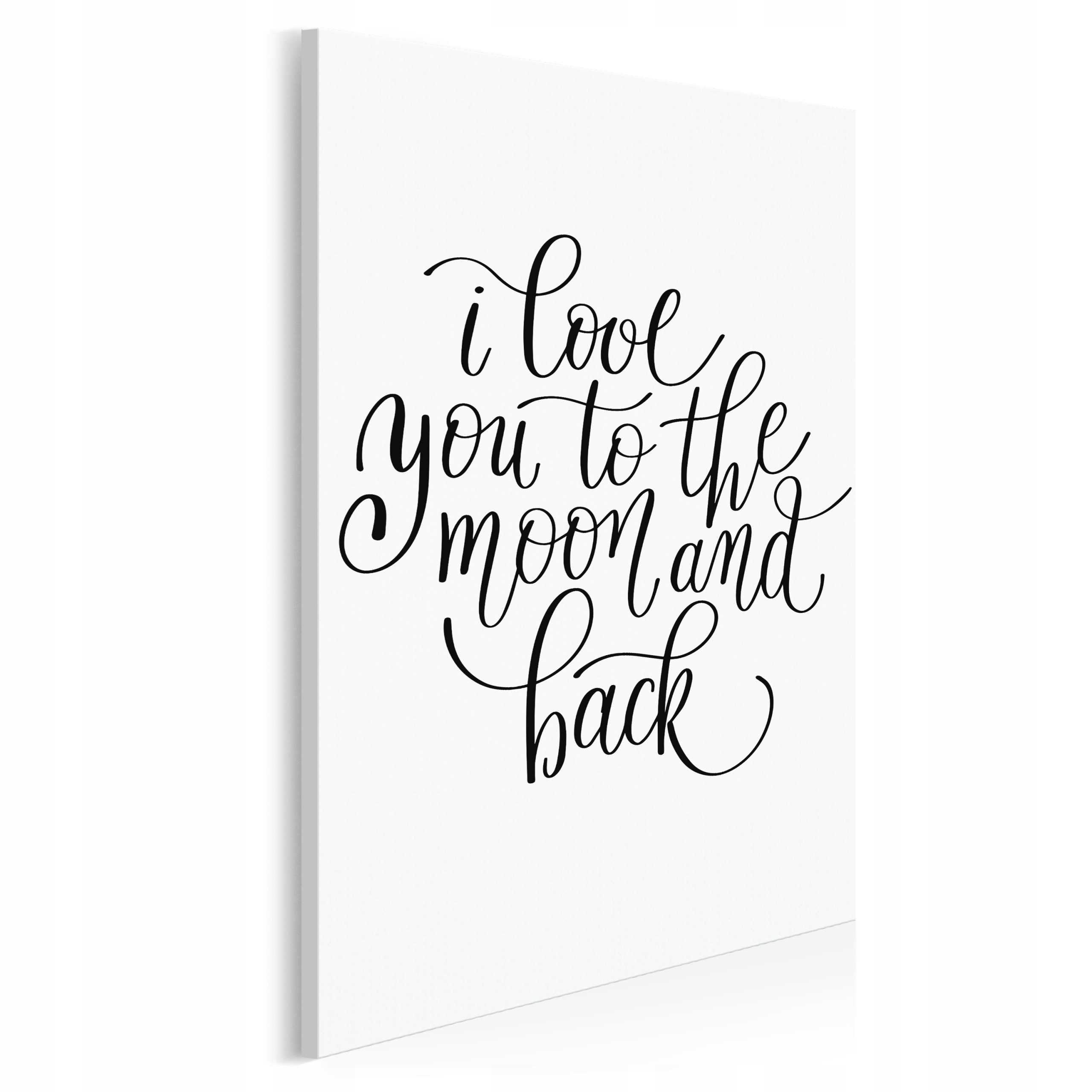 

56839 Obraz na płótnie Napis Romantyzm Moon