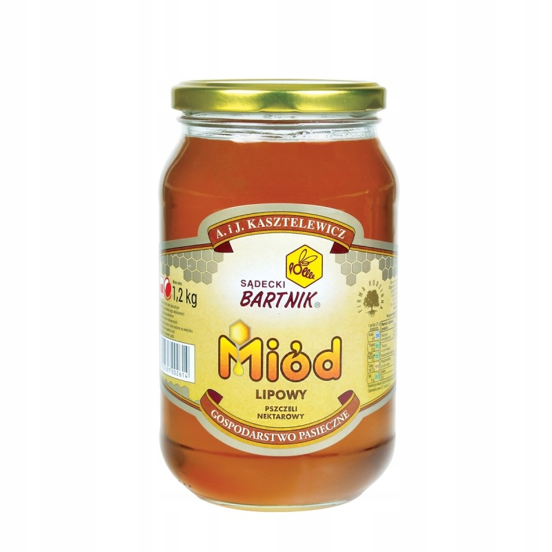 Levně Lipový nektarový med tekutý Bartnik Sądecki 1,2 kg