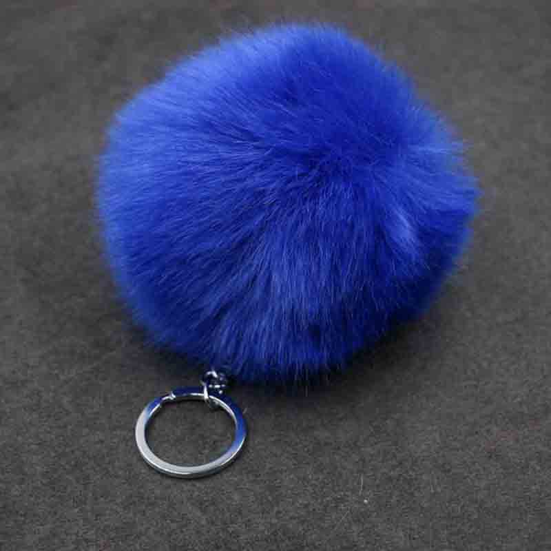 POMPON BRELOK FUTRO KEYCHAIN ZAWIESZKA DO KLUCZY Płeć uniseks