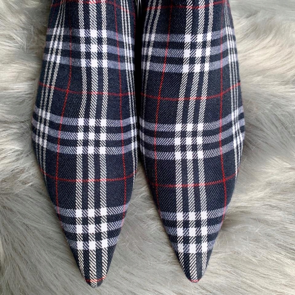 ZARA Botki Granatowe Roz.41 Kratka Marka Zara