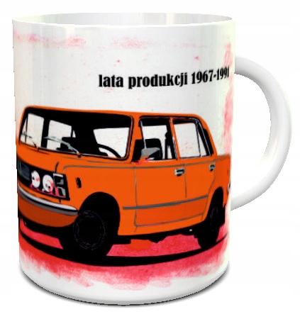 

Kubek z nadrukiem kultowe auta Prl - Fiat 125p