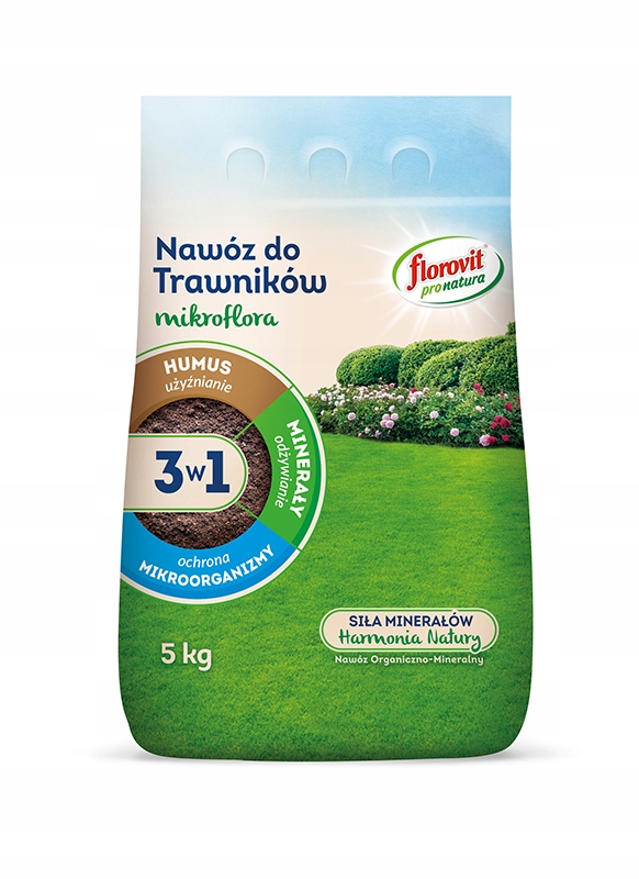 

Florovit Mikroflora 3w1 nawóz do trawników 5 kg