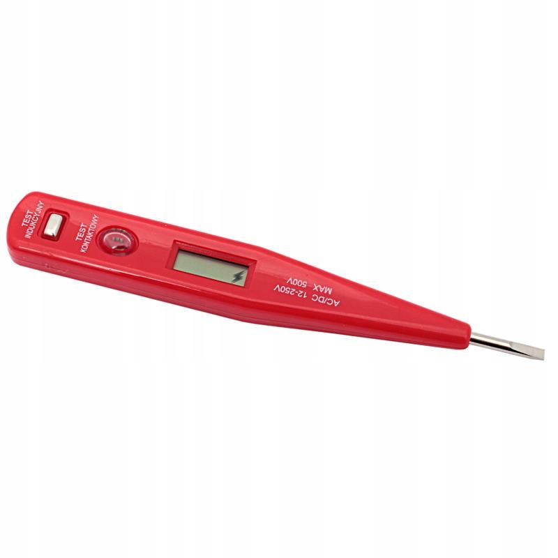 

Próbnik Napięcia 12-500V Z Lampką Tester Miernik