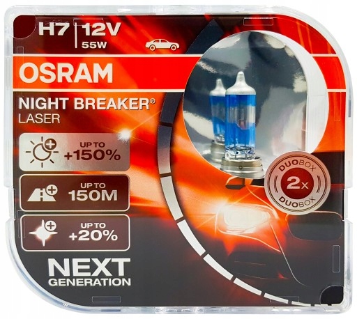 

Osram Żarówki H7 12V 55W Night Braker 150%