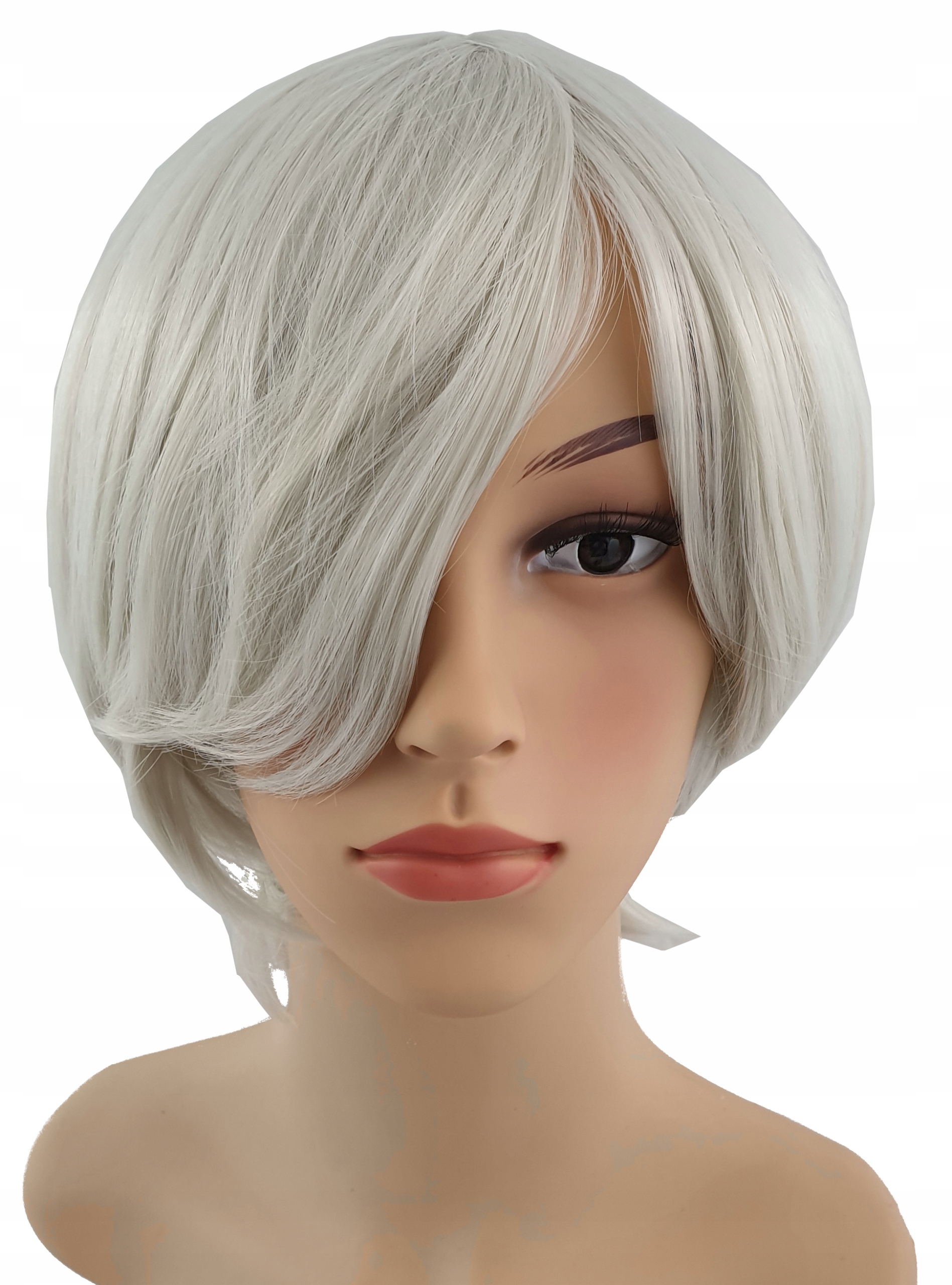 PERUKA COSPLAY ANIME GLAM ROCK SIWA KRÓTKA EAN (GTIN) 5903794402256