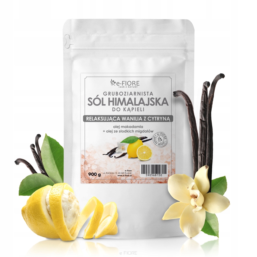 

Sól Himalajska Z Olejkami Wanilia Z Cytryną 900 g