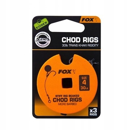 Fox Edges Przypon Chod Rig Trans Khaki r.7 25lb