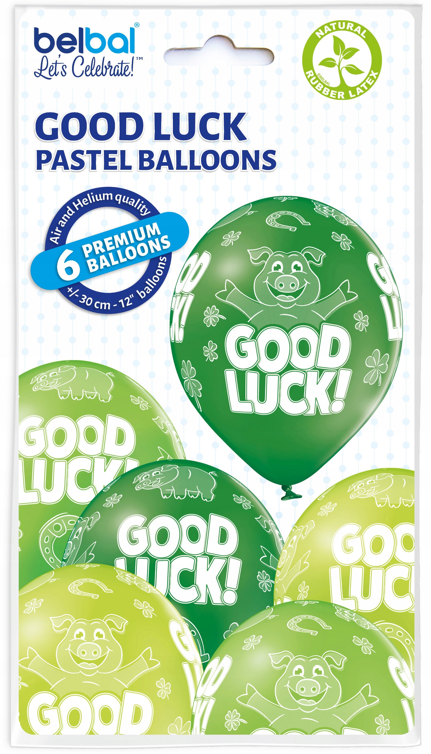 balony 6szt. 12"  GOOD LUCK | 42-46 — 3