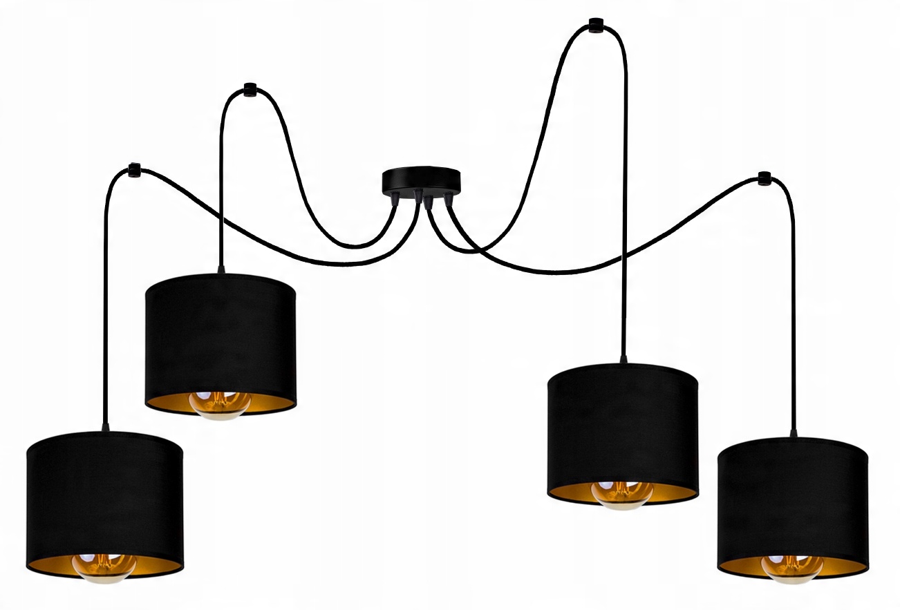 

Lampa Wisząca Sufitowa Żyrandol Loft Abażur Pająk