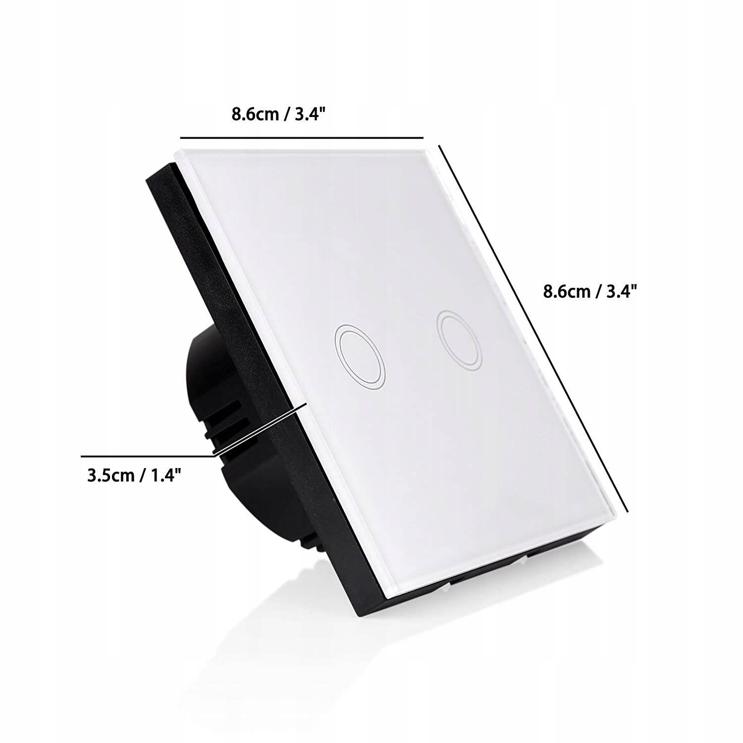 WŁĄCZNIK DOTYKOWY ŚWIATŁA PODWÓJNY, LED, SZKŁO Rodzaj wyłącznik