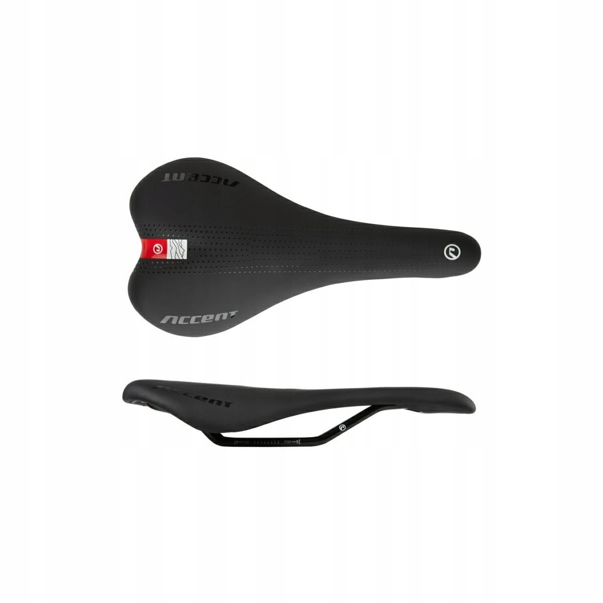 Siodełko Accent Point czarno-czerwone