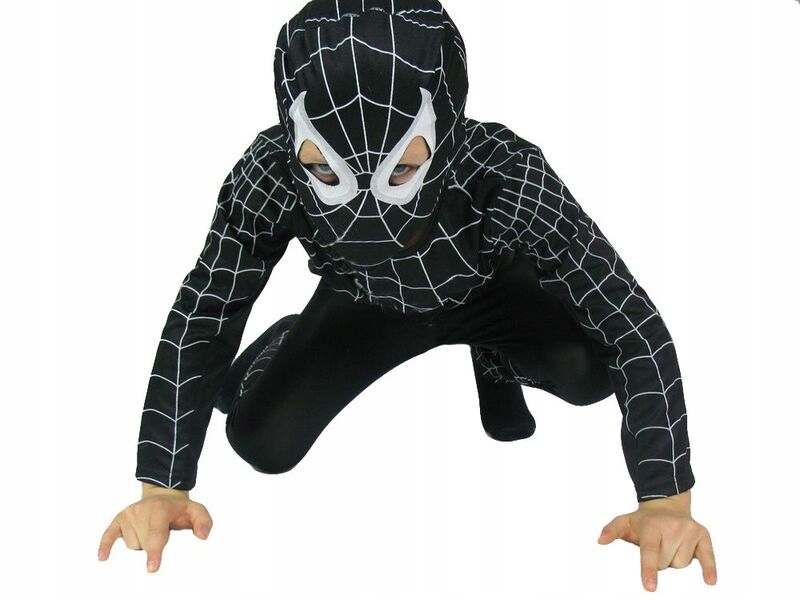 Паук для мальчиков купить. Человек паук в чёрном костюме. Костюм черного человека паука детский. Черный костюм паука. Костюм Спайдермена черный.