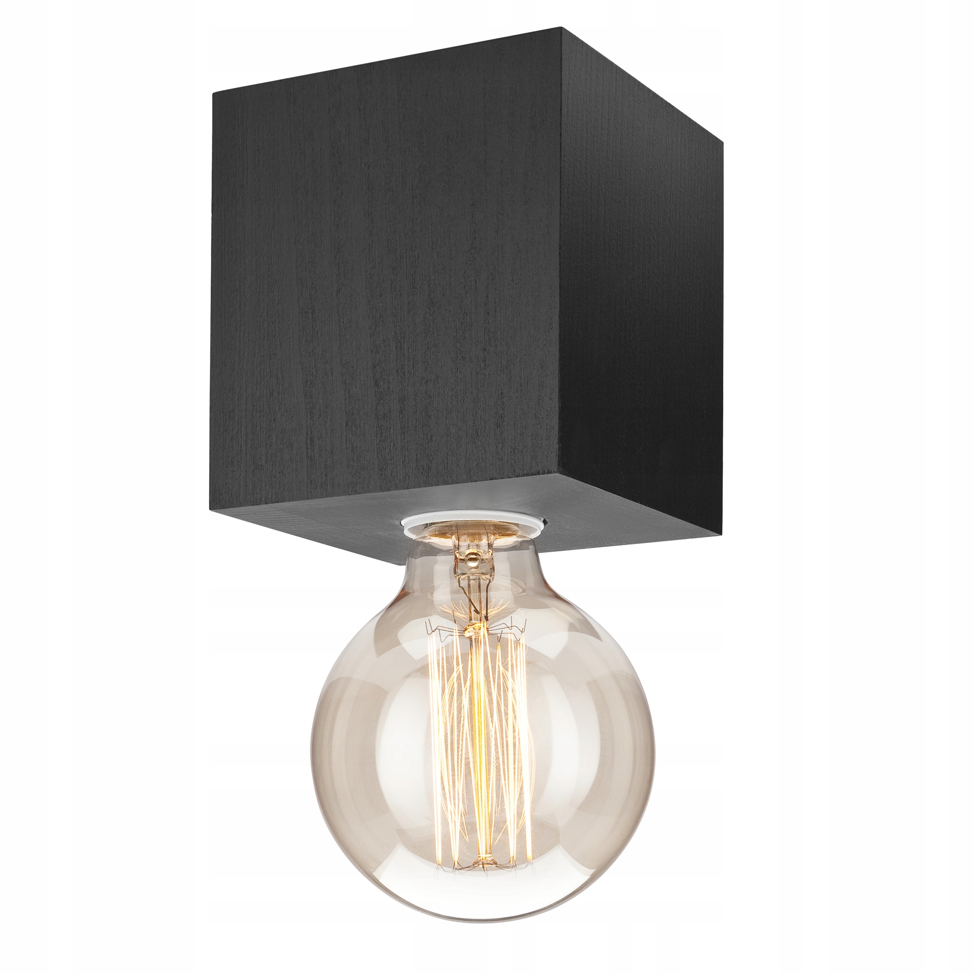 

1 Lampa Sufitowa Aron Plafon Spot Kostka Wenge