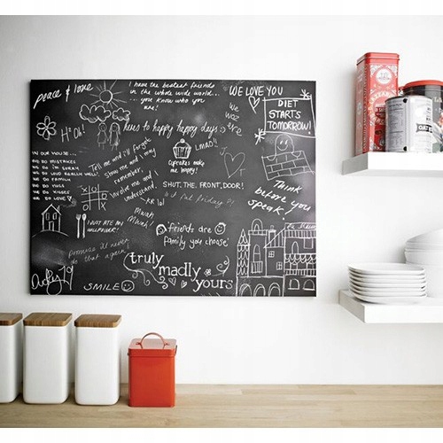 TABLICA KREDOWA FOLIA SAMOPRZYLEPNA 100x200 +KREDA Długość (cm) 100 cm