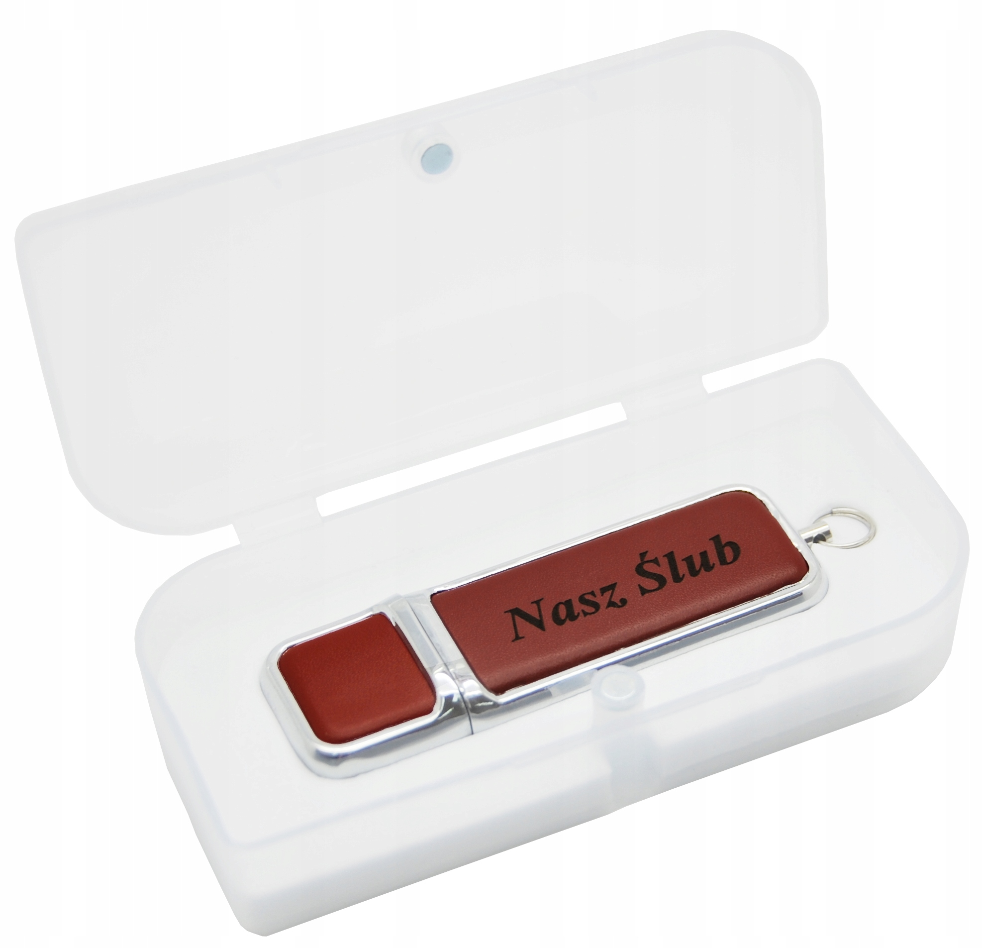 Pendrive Skórzany 32 GB grawer + pudełko Marka MemoRabbit