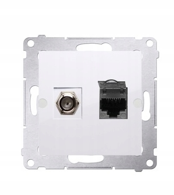 

Simon 54 Gniazdo antenowe F RJ45 DASFRJ45.01/11