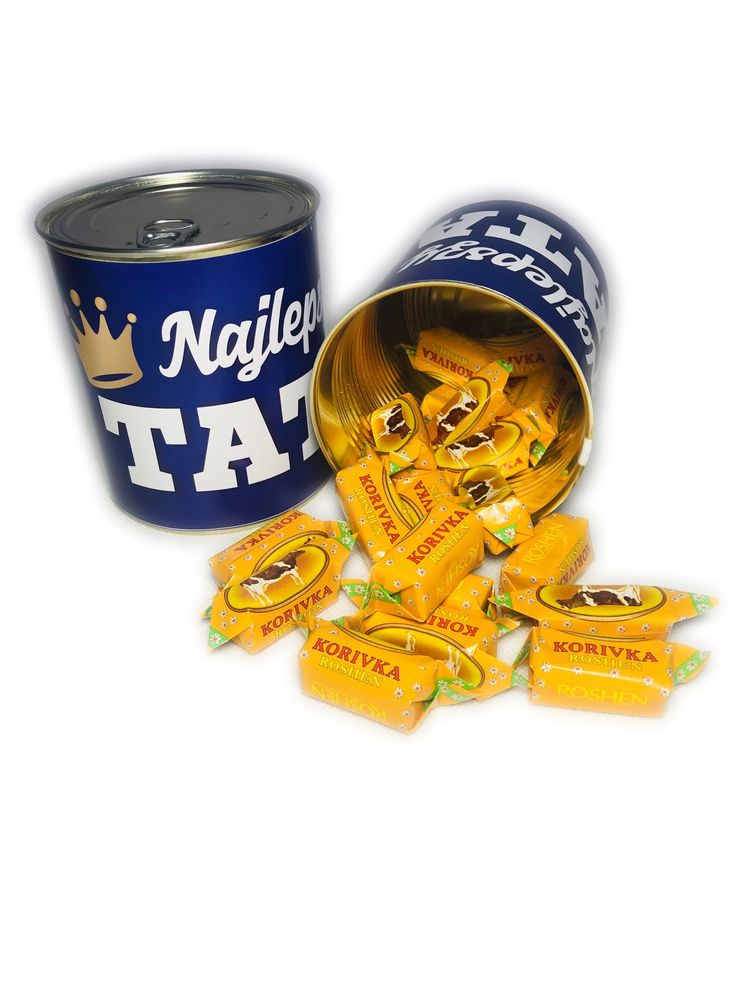 

Puszka Konserwa Dla Taty Dzień Ojca Krówki