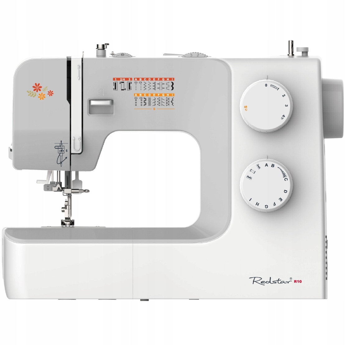 Maszyna do szycia mechaniczna domowa mocna prosta Redstar R10S 19 ściegów