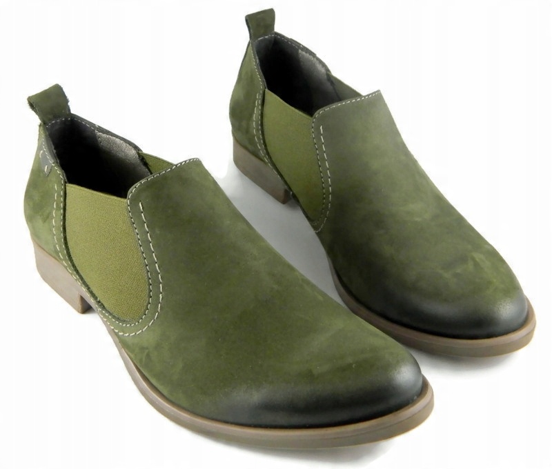 

UNI-122 Stylowe Wygodne Mokasyny Skóra Nat roz 37