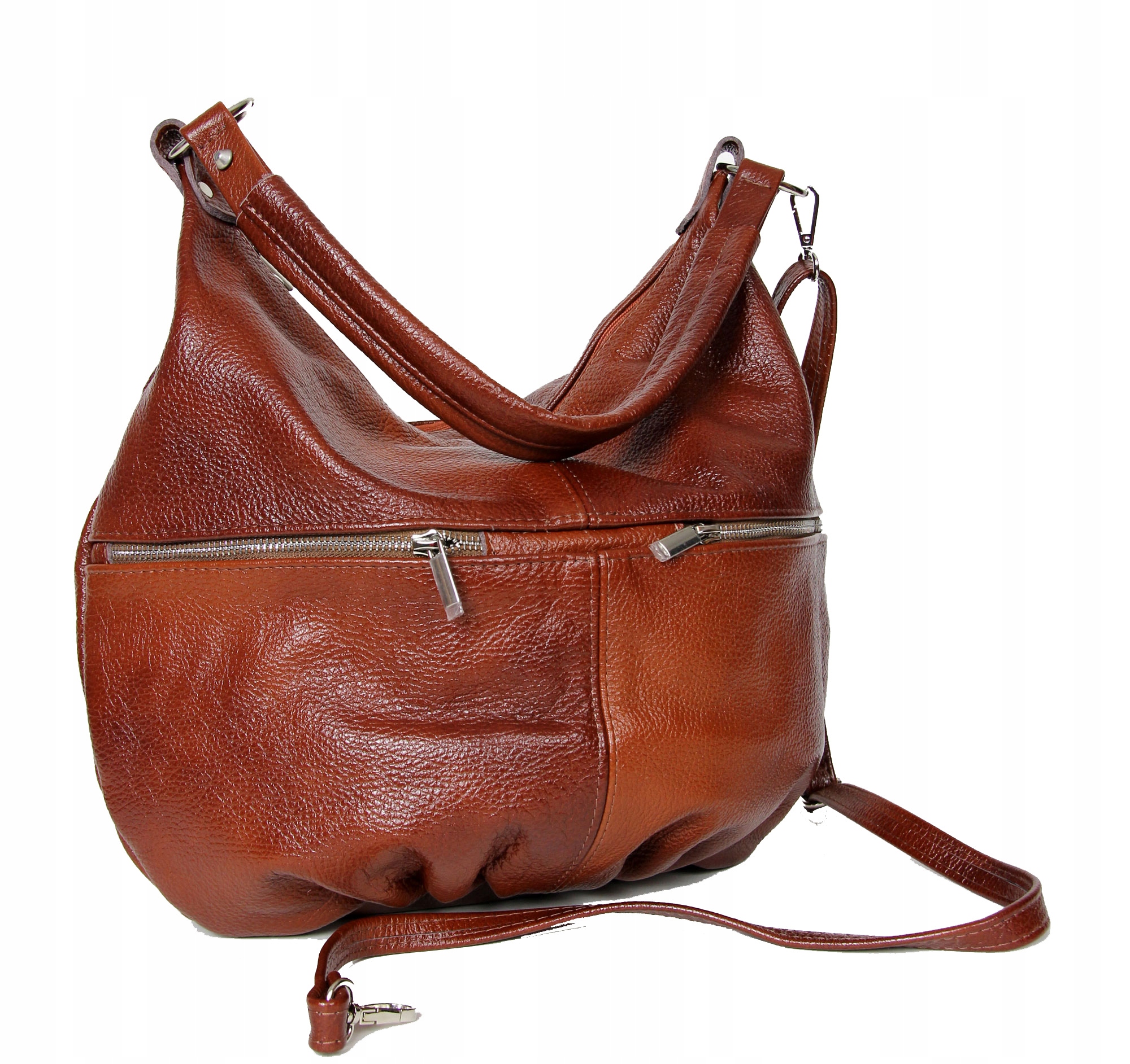 SKÓRZANA TOREBKA - SKÓRA NATURALNA 100% - HOBO