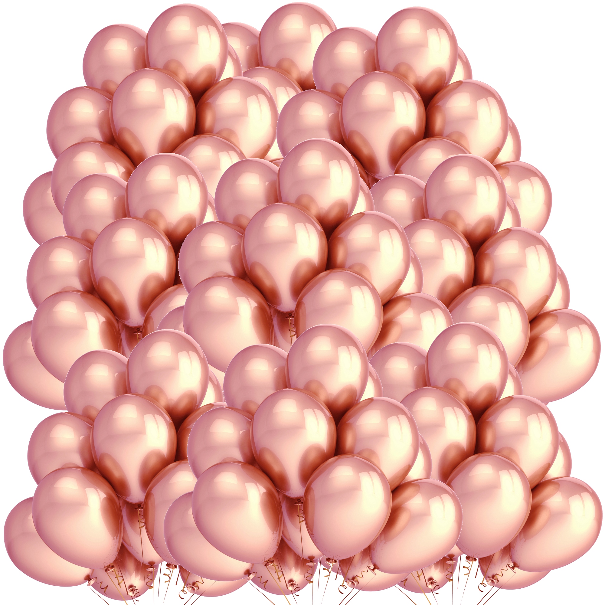 

Balony Metaliczne ślub Urodziny 100 szt Rose Gold