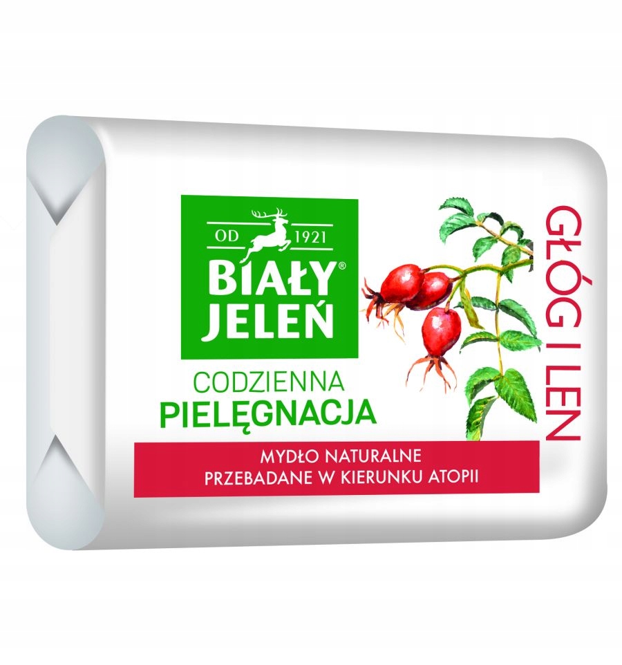 

Biały Jeleń mydło w kostce z ekstraktem z głogu