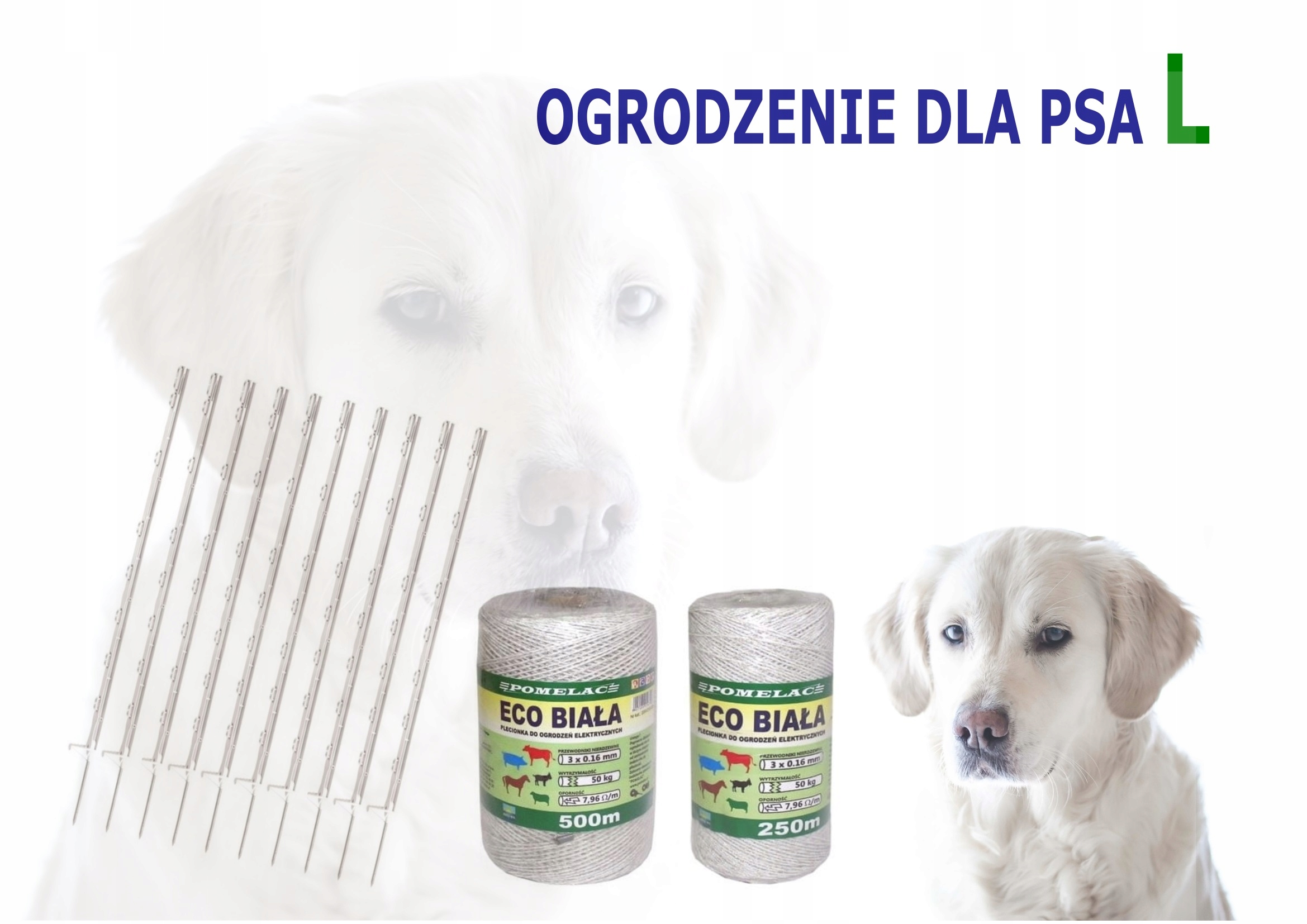 Ogrodzenie na psa pastuch NOWOŚĆ zestaw L do 400m