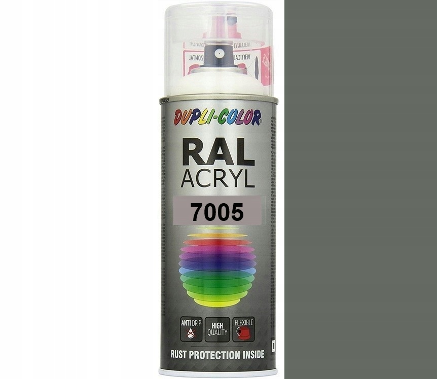 MOTIP RAL 7005 POŁYSK DUPLI-COLOR SPRAY FARBA AKRYL SPRAY 400 ML