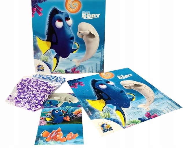 

Puzzle 56 Elementów Gdzie Jest Dory+gumki+naklejki