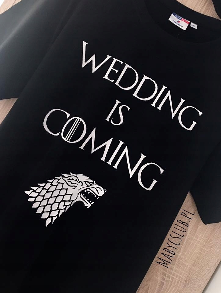 

Koszulka Wedding id coming męska - T-shirty ślubne