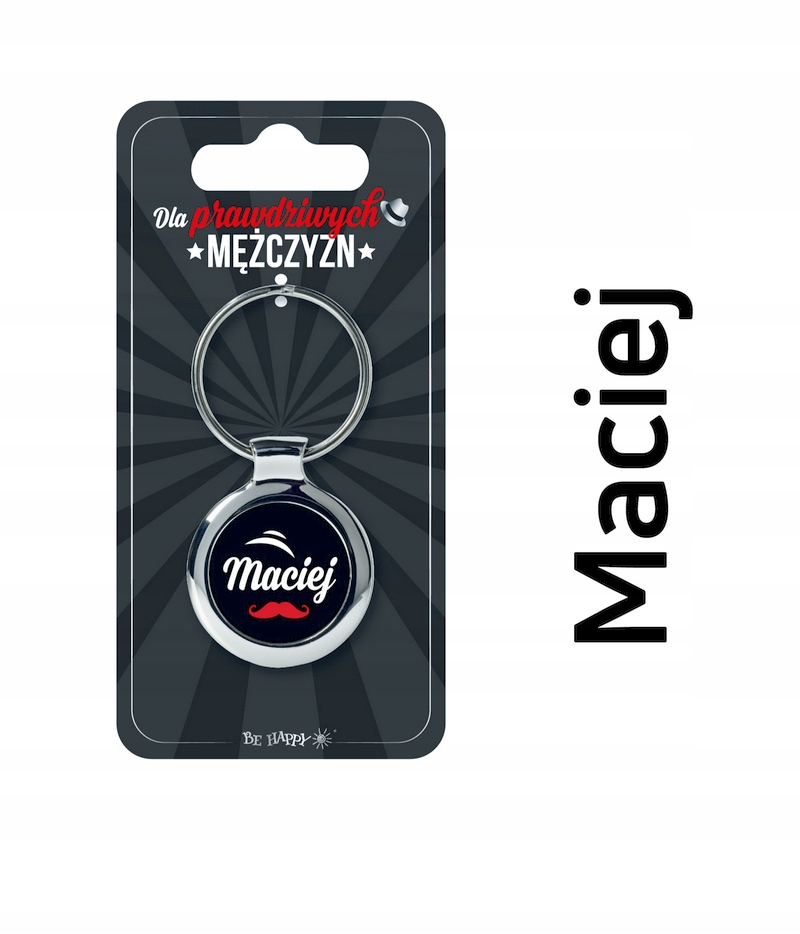 

Brelok metalowy "Maciej"