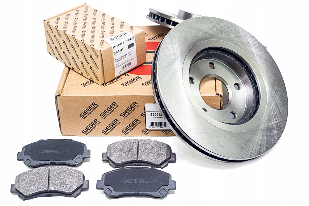 Диски 296мм колодки передние для Nissan QASHQAI 2007-2013