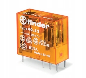 

Przekaźnik Finder 40.52.8.024.0000 24VAC 8A/250VAC
