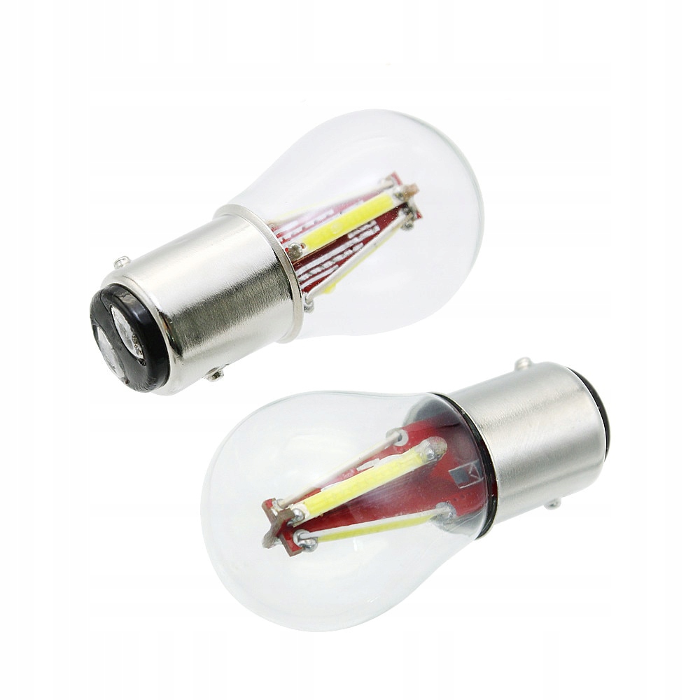 P21/5W BAY15D LED 4 x COB FILAMENT + stabilizator Podstawa BAY15d