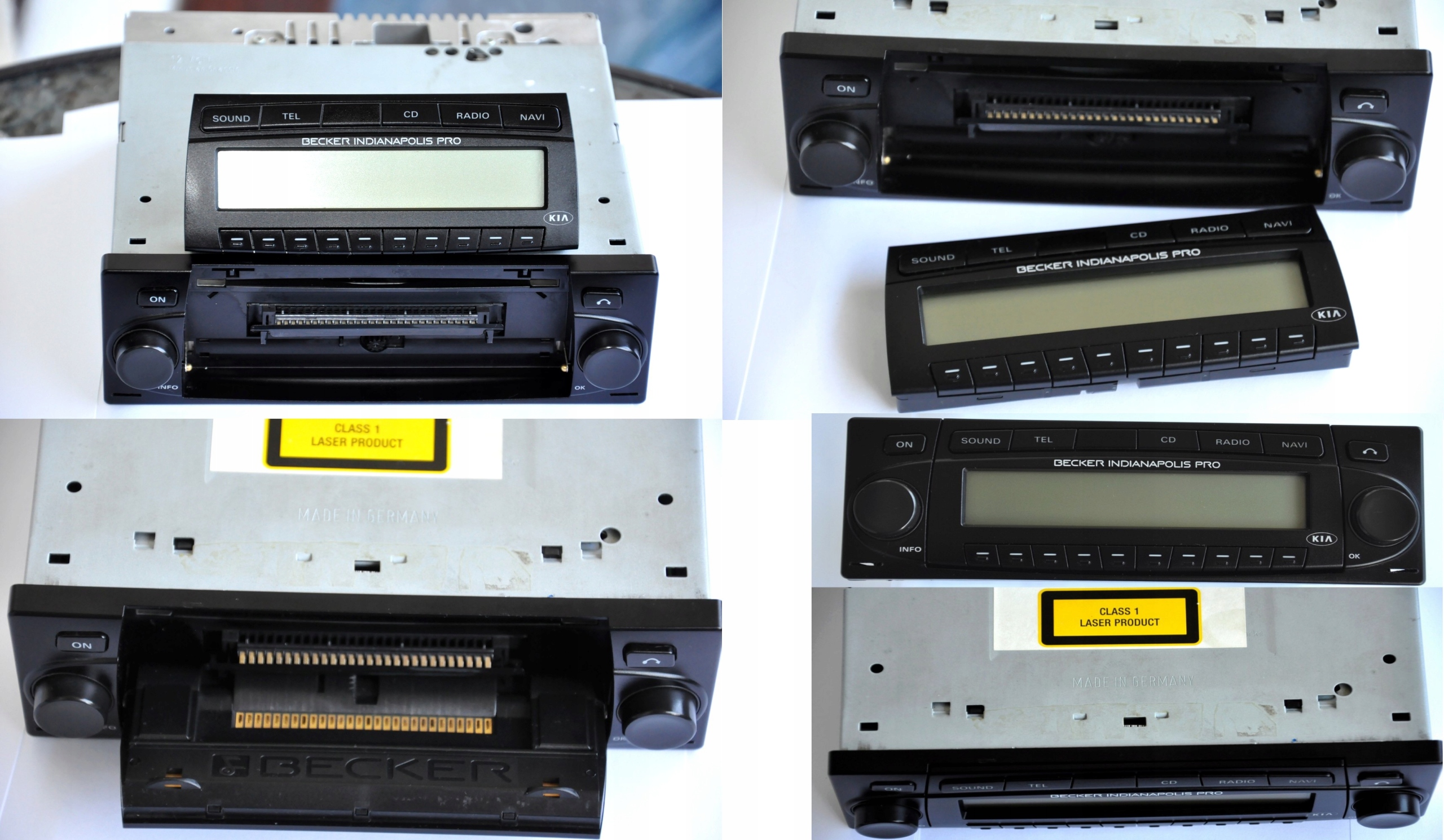 RADIO SAMOCHODOWE BECKER INDIANAPOLIS PRO FM MP3 Odtwarzane formaty plików .mp3 .wma