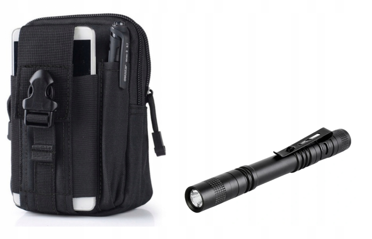 ZESTAW SASZETKA WOJSKOWA BIODRÓWKA+ LATARKA XPE Q5