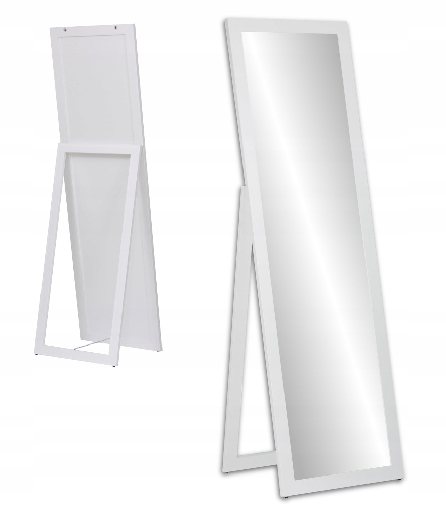 

Duże lustro Stojące w ramie 170x50 białe