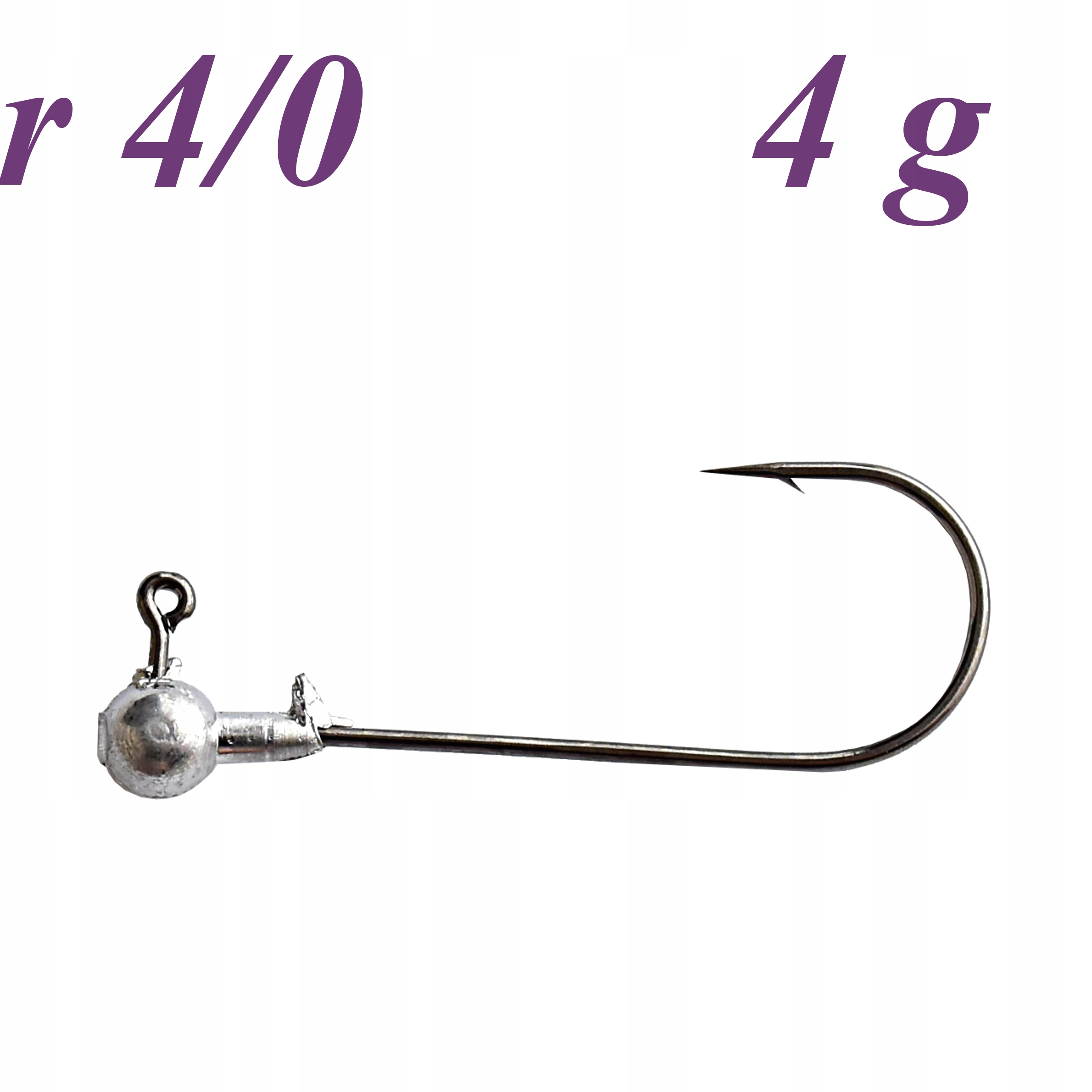 GŁÓWKA JIGOWA Black Nickel 4 g HAK 4/0 JAPAN HOOK Marka inna